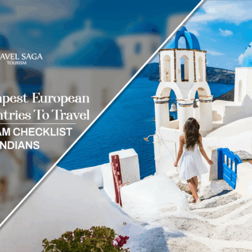cheapest European countries to travel, cheapest countries in Europe to visit Blog Banner by Travel Saga Tourism