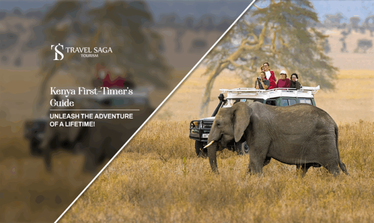Kenya first-timer’s guide, first time in Kenya Blog Banner by Travel Saga Tourism