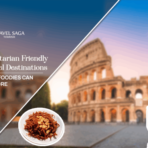 best countries for vegetarian travellers, vegetarian friendly travel destinations Blog Banner by Travel Saga Tourism