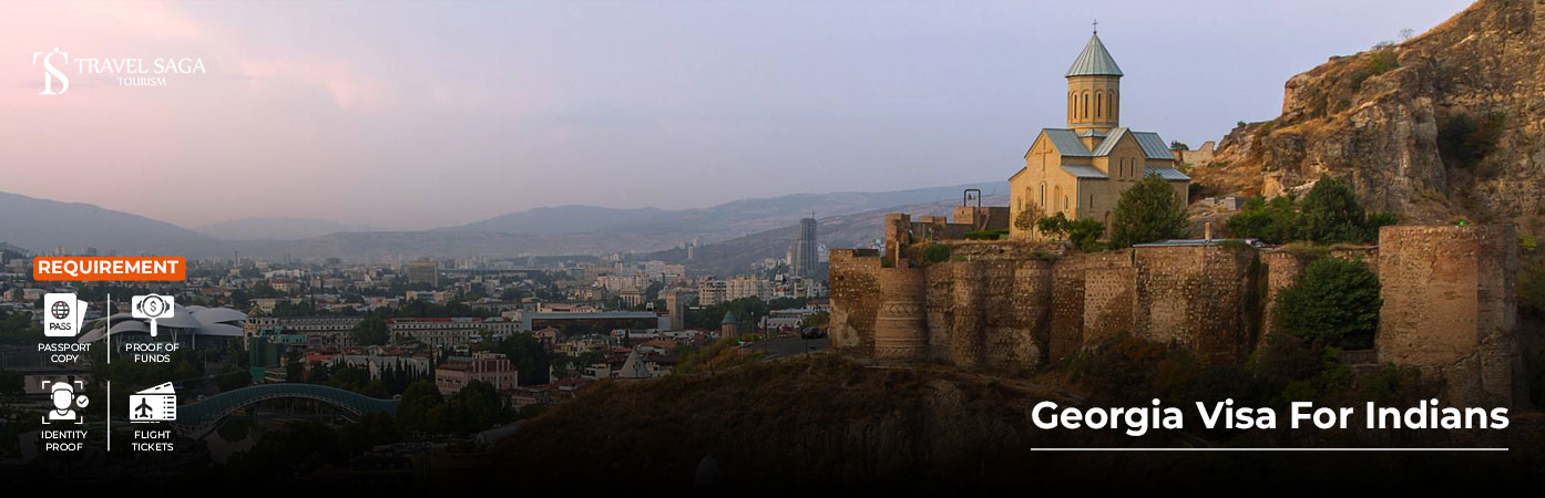 Georgia Visa For Indians BT Banner by Travel Saga Tourism