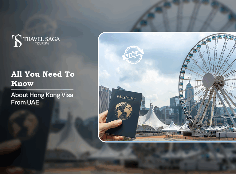 Hong Kong visa from UAE, Hong Kong tourist visa requirements UAE Blog Banner by Travel Saga Tourism