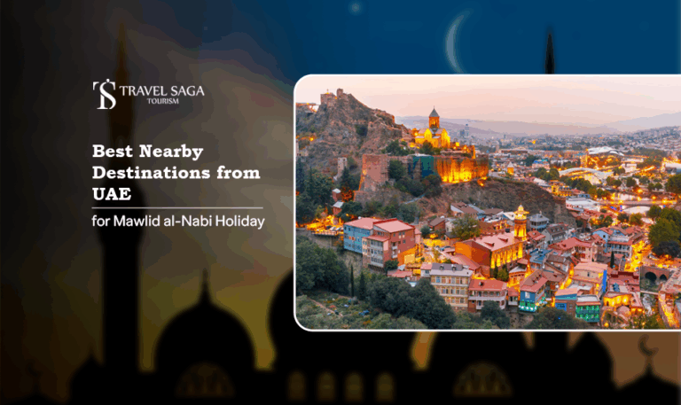 Mawlid al-Nabi holiday, UAE short trips Blog Banner by Travel Saga Tourism