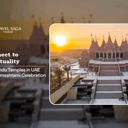 Hindu temples in UAE for Janmashtami, Janmashtami temple UAE Blog Banner by Travel Saga Tourism