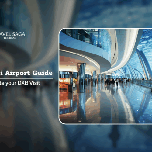 Dubai Airport Guide | Dubai Airport information Blog Banner by Travel Saga Tourism