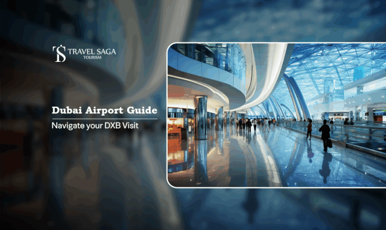 Dubai Airport Guide | Dubai Airport information Blog Banner by Travel Saga Tourism