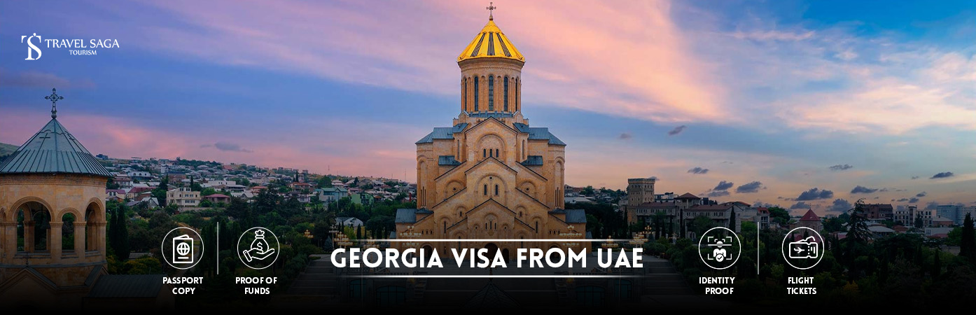 Georgia visa from UAE | Georgia visa for UAE residents BT Banner By Travel Saga Tourism