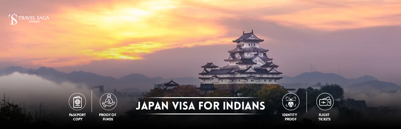 Japan visa for Indians | Japan tourist visa for Indians BT Banner By Travel Saga Tourism