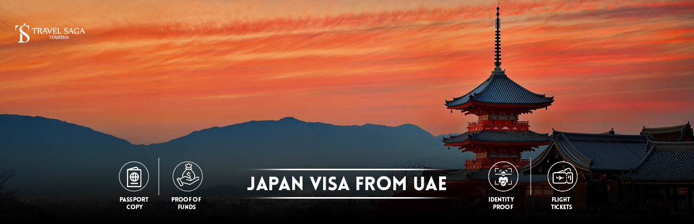 Japan visa from UAE | Japan visa for UAE residents BT Banner By Travel Saga Tourism