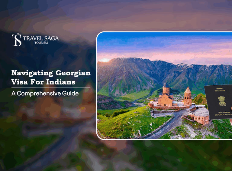 Georgia Visa for Indians | apply for Georgia visa from India Blog Banner By Travel Saga Tourism