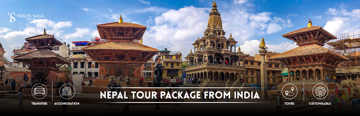 Nepal Tour Package From India | Nepal trip cost from India BT Banner By Travel Saga Tourism