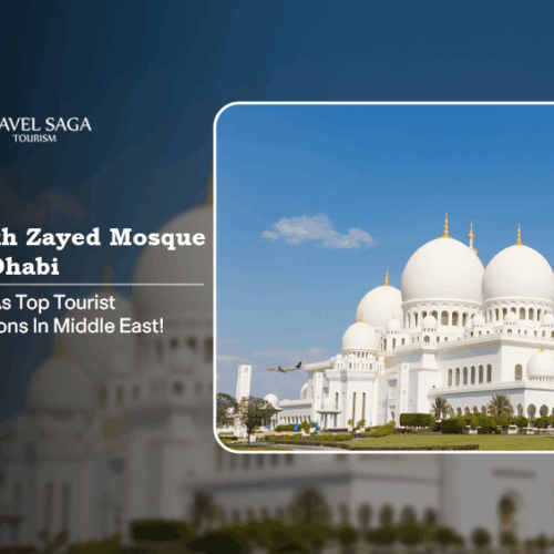 sheikh zayed mosque abu dhabi, the most visited attraction in Middle East Bog Banner by Travel Saga Tourism
