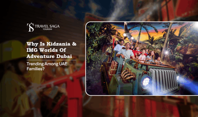 KidZania UAE families, IMG Worlds of Adventure Dubai Blog Banner by Travel Saga Tourism
