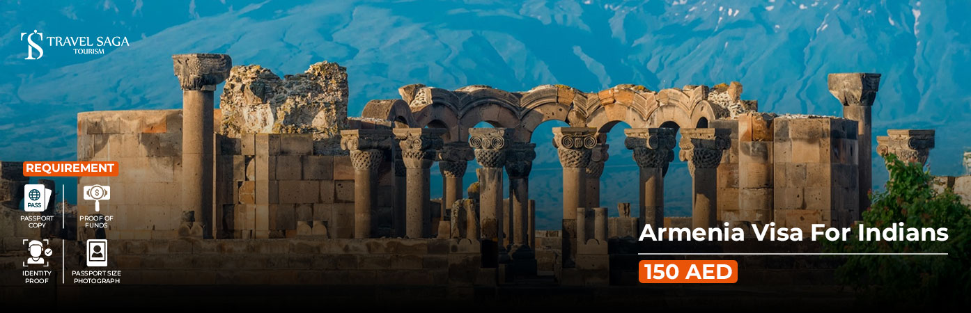 Armenia Visa for Indians BT Banner by Travel Saga Tourism