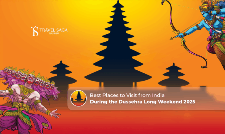 Places to visit from India visa-free destinations from India Blog Banner by Travel Saga Tourism