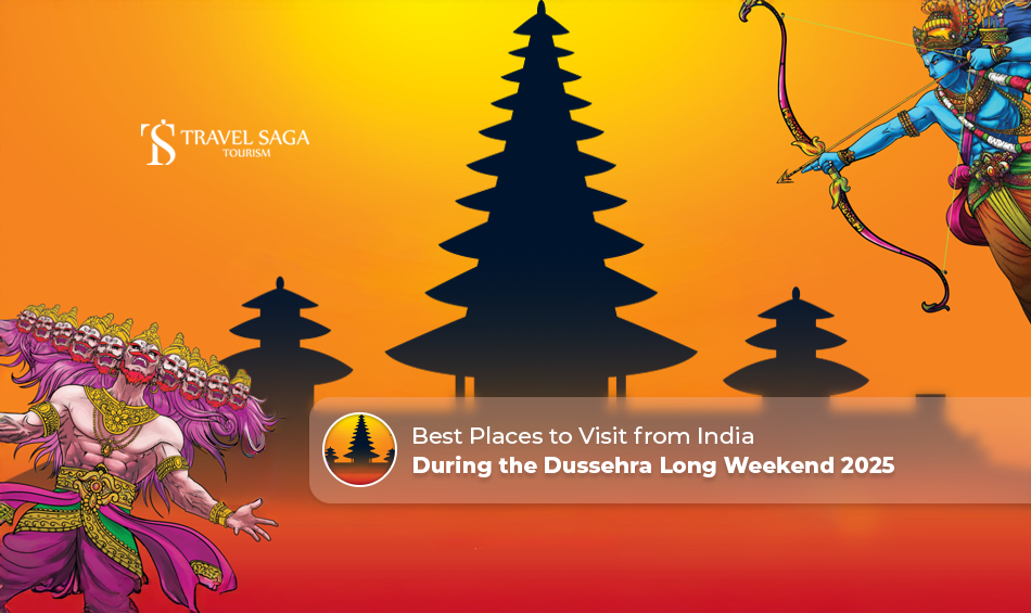 Places to visit from India visa-free destinations from India Blog Banner by Travel Saga Tourism