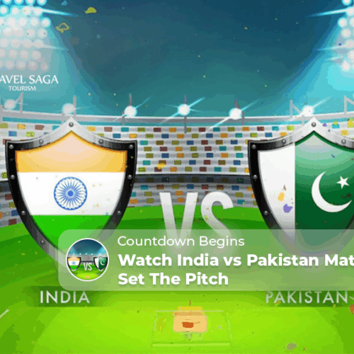 India vs Pakistan match in Dubai, India Pakistan cricket match Dubai tickets Blog Banner by Travel Saga Tourism