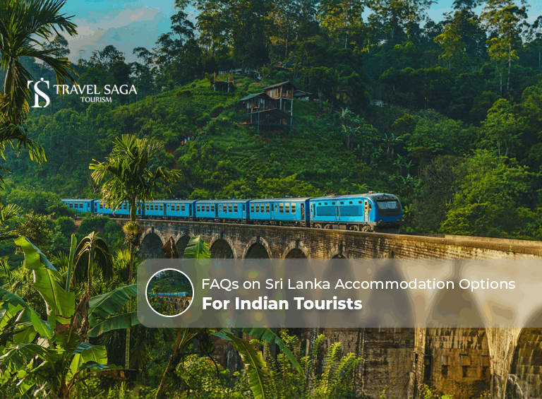 Sri Lanka accommodation, Sri Lanka stays for Indian tourists Blog Banner by Travel Saga Tourism