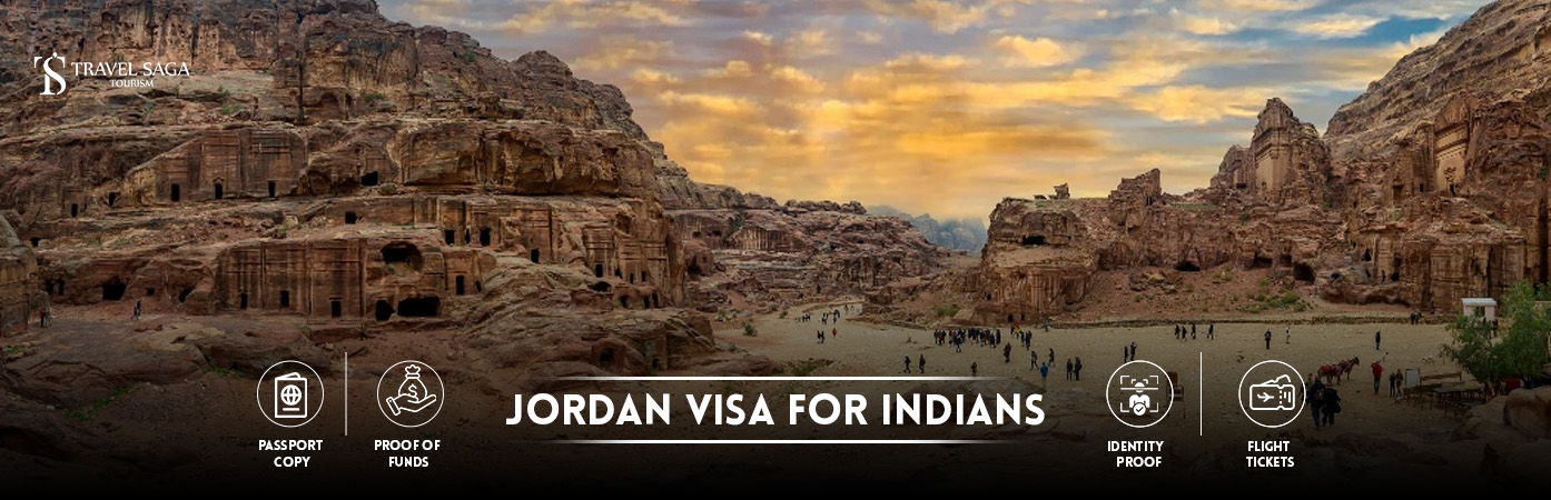 Jordan Visa for Indians | Jordan Visa from India Passport holders BT Banner By Travel Saga Tourism