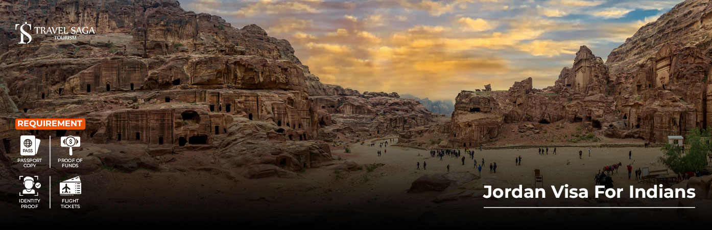 Jordan Visa For Indians BT Banner by Travel Saga Tourism