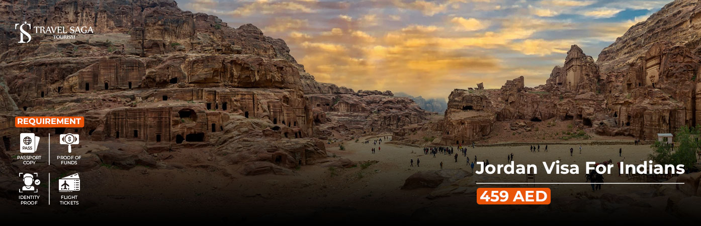 Jordan Visa For Indians BT Banner by Travel Saga Tourism