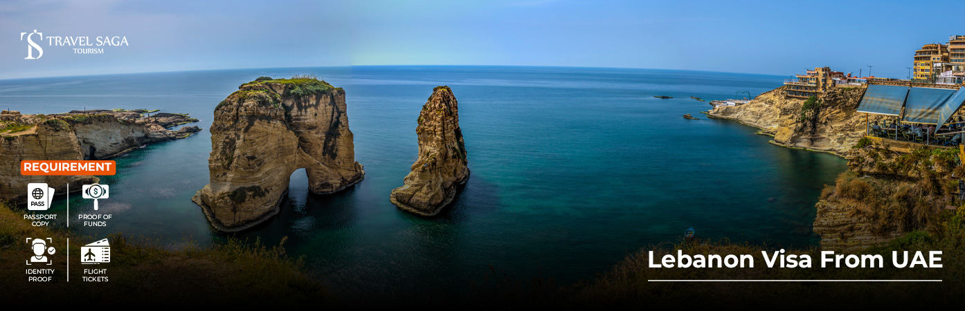Lebanon Visa From UAE BT Banner by Travel Saga Tourism