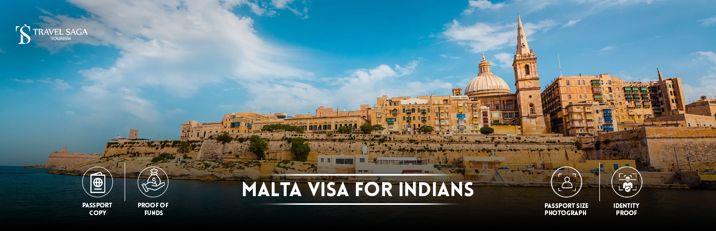 malta visa for indians | Malta Visa from India BT Banner by Travel Saga Tourism