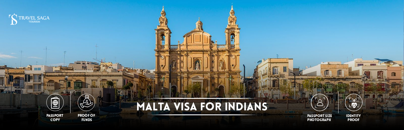 malta visa for indians | malta tourist visa from india BT Banner by Travel Saga Tourism