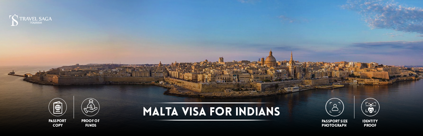 malta visa for indians | Malta Tourist Visa for Indians BT Banner by Travel Saga Tourism