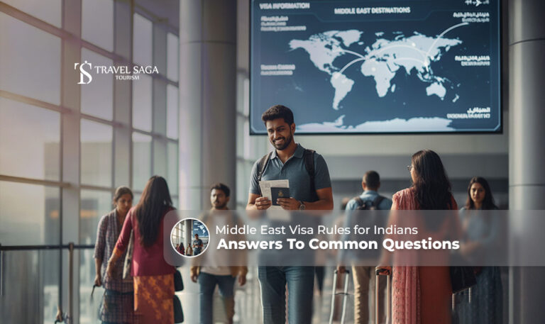 Middle East visa for Indians | apply Middle East visa from India Bt Banner By Travel Saga Tourism