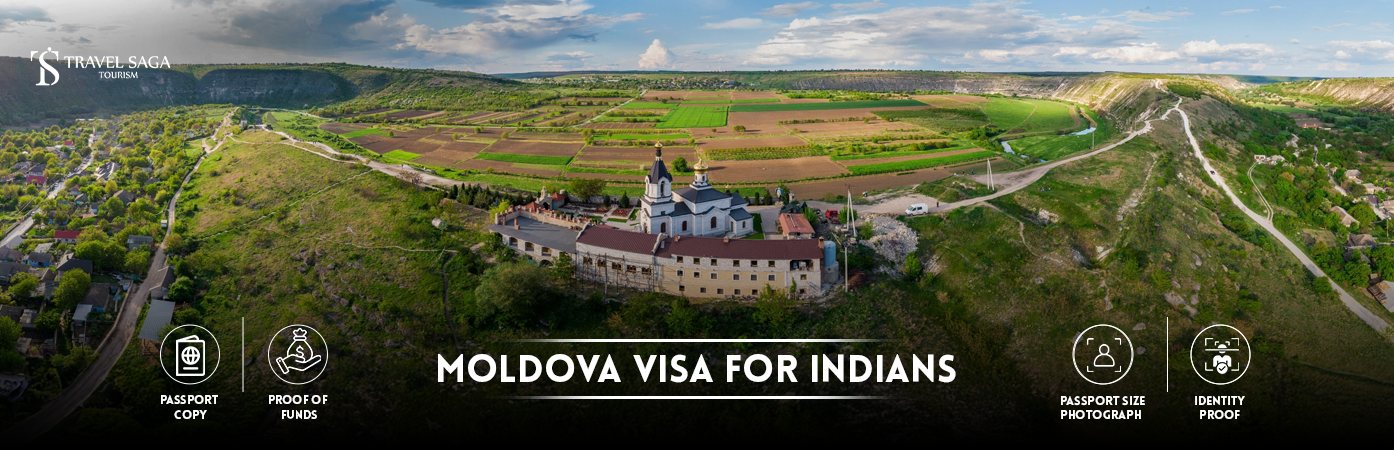 Moldova Visa for Indians | Moldova Visa from India BT Banner by Travel Saga Tourism