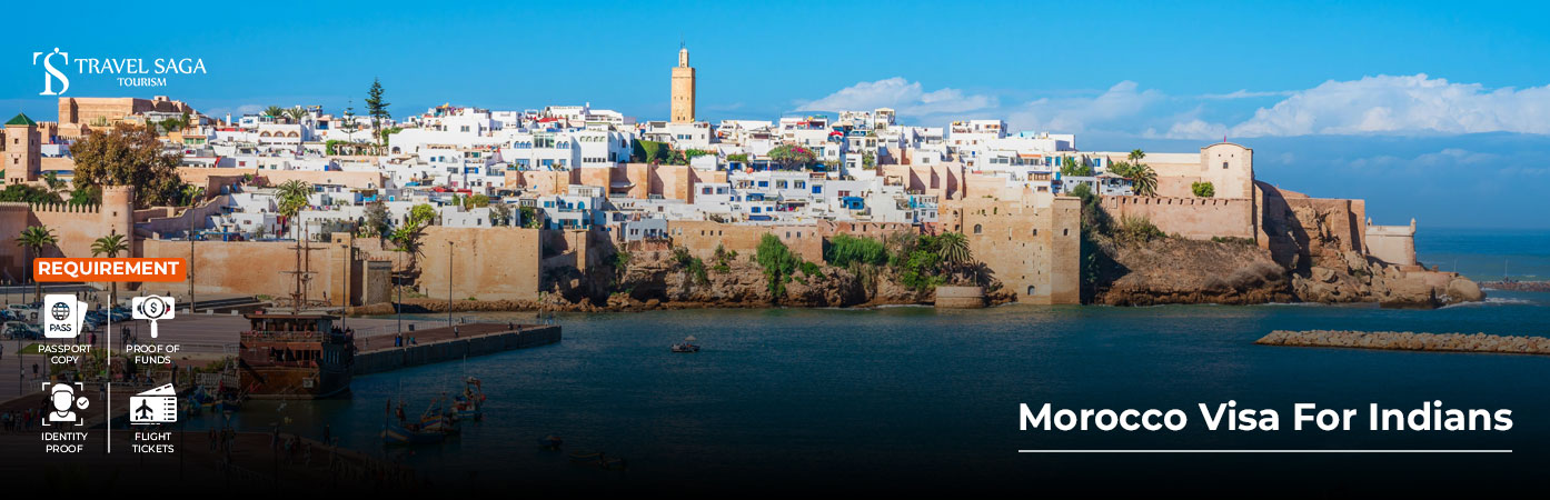 Morocco Visa For Indians BT Banner by Travel Saga Tourism