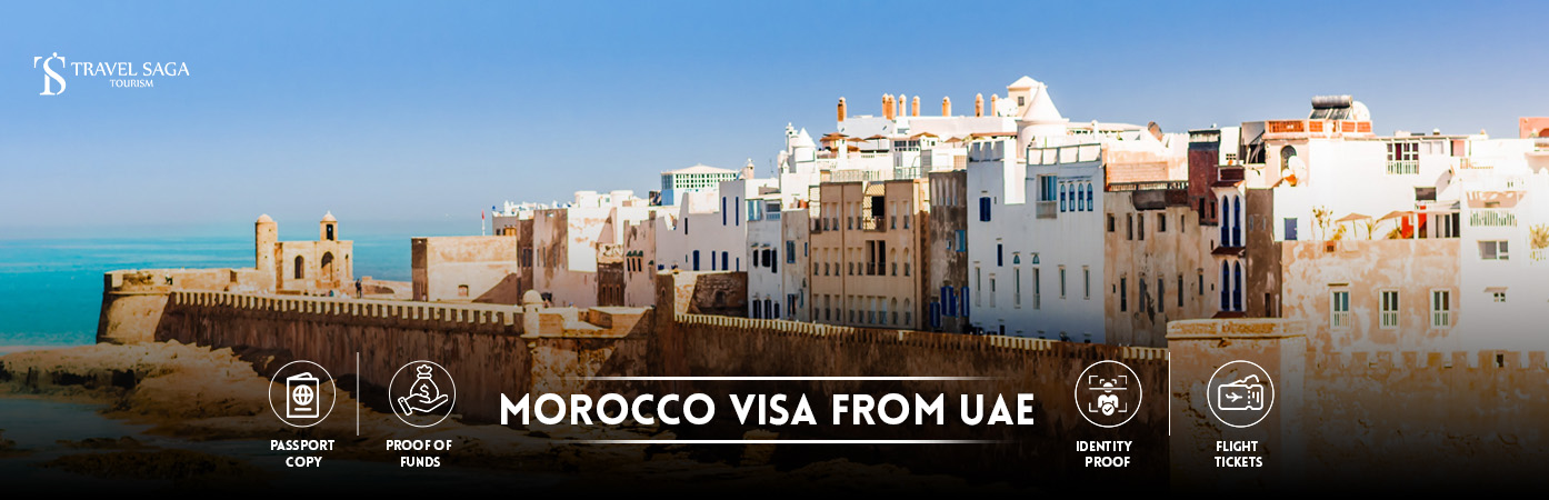 Morocco visa from UAE | Morocco visit visa BT Banner By Travel Saga Tourism