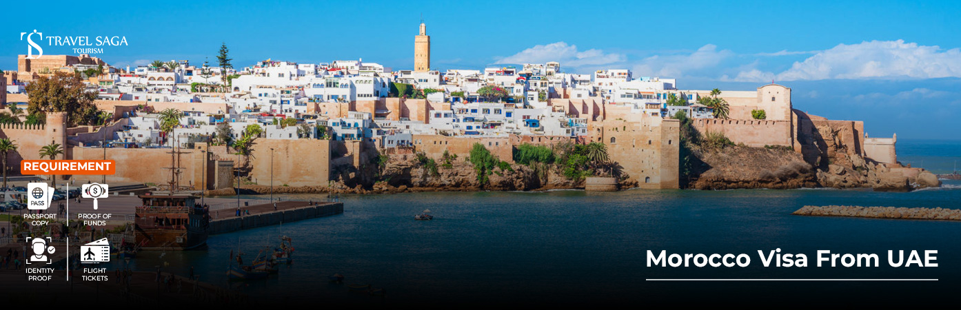 Morocco Visa From UAE BT Banner by Travel Saga Tourism