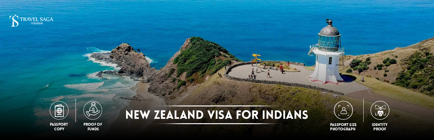 New Zealand Visa for Indians | new zealand tourist visa from india BT Banner by Travel Saga Tourism