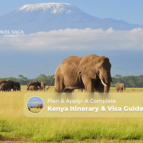 Kenya itinerary and visa guide, apply for Kenya visa Blog Banner by Travel Saga Tourism
