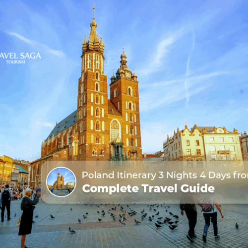 Poland itinerary 3 nights 4 days, Poland 4 day itinerary Blog Banner by Travel Saga Tourism
