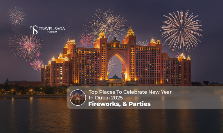 Dubai New Year Party | Dubai NYE celebrations Blog Banner by Travel Saga Tourism
