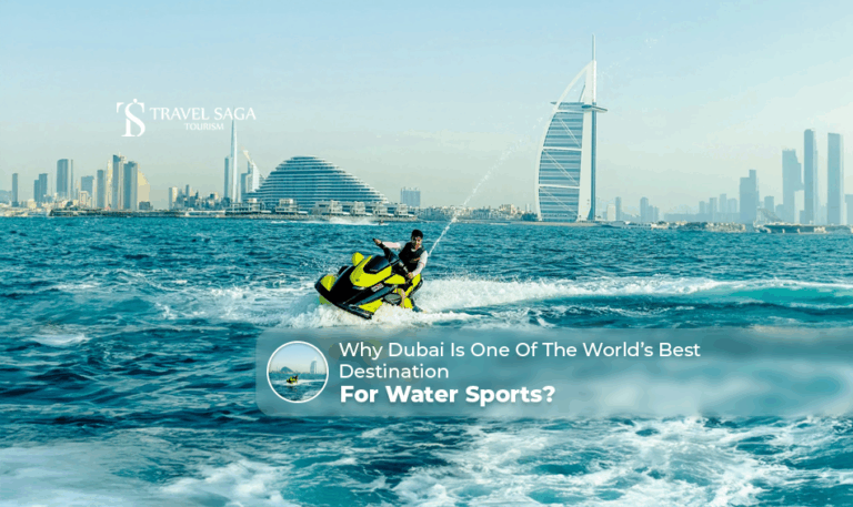 best destination for water sports | water sports in Dubai Blog Banner by Travel Saga Tourism