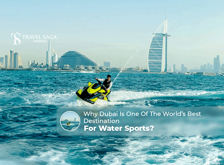 best destination for water sports | water sports in Dubai Blog Banner by Travel Saga Tourism