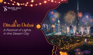 Diwali in Dubai, Diwali fireworks in Dubai Blog banner by Travel Saga Tourism