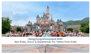 Hong Kong Disneyland rides | Hong Kong Disneyland shows & experiences Blog Banner by Travel Saga Tourism