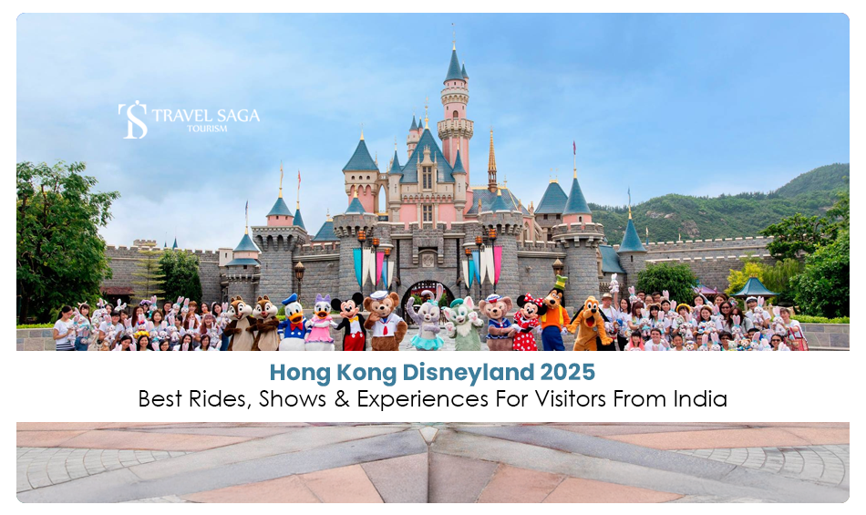 Hong Kong Disneyland rides | Hong Kong Disneyland shows & experiences Blog Banner by Travel Saga Tourism