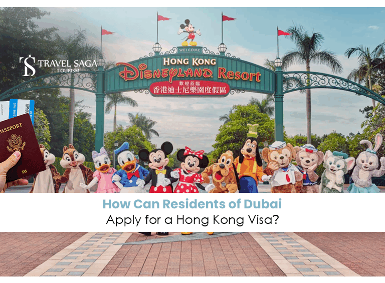 Hong Kong visa from Dubai | Hong Kong visa for UAE residents Blog Banner by Travel Saga Tourism