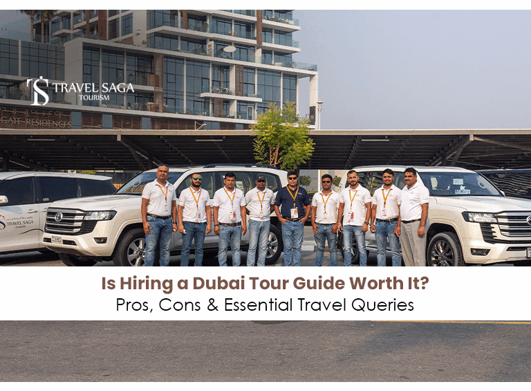 Dubai tour guide | hire a tour guide in Dubai Blog Banner by Travel Saga Tourism