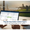 best time to book flights to Sri Lanka | flights from UAE to Sri Lanka Blog Banner by Travel Saga Tourism