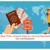 visa free countries for UAE residents | eVisa for UAE residents Blog Banner by Travel Saga Tourism