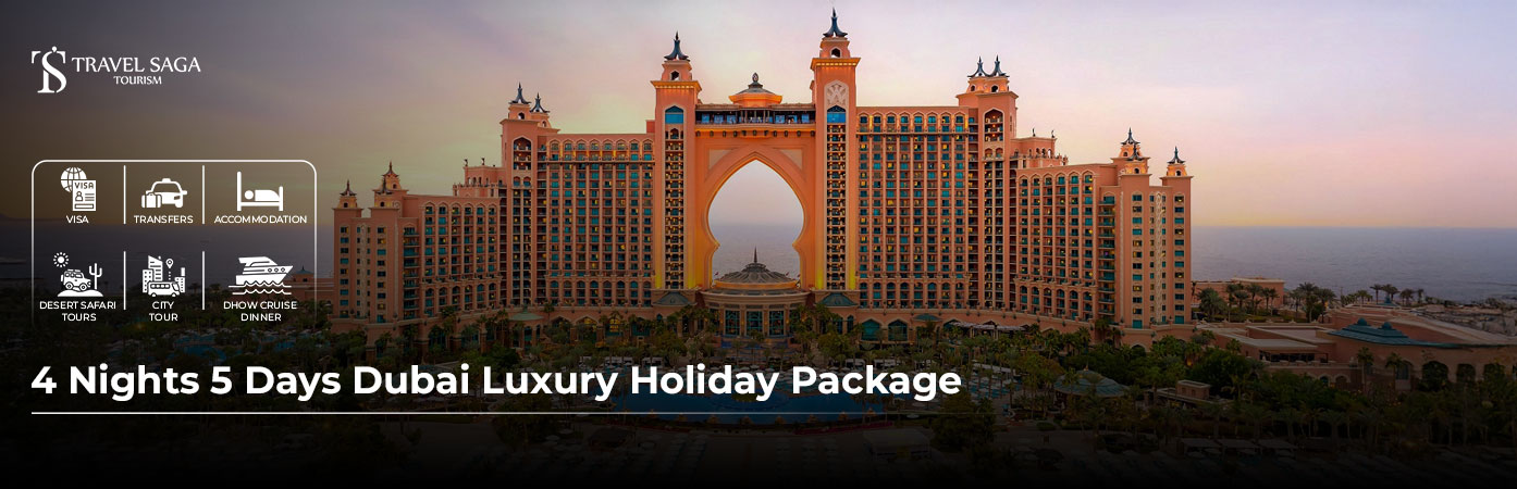 Book 4 Nights 5 Days Dubai Luxury Holiday Package skyline night