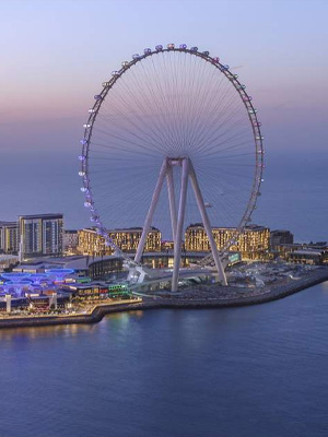 Ain Wheel with Yacht Rental Dubai