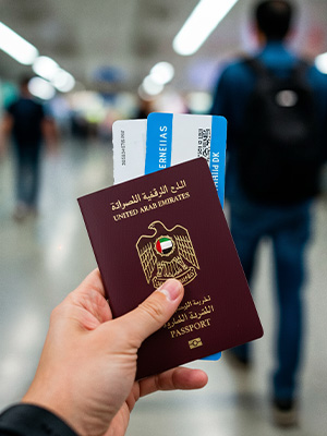 passport with Dubai Visit Visa Services