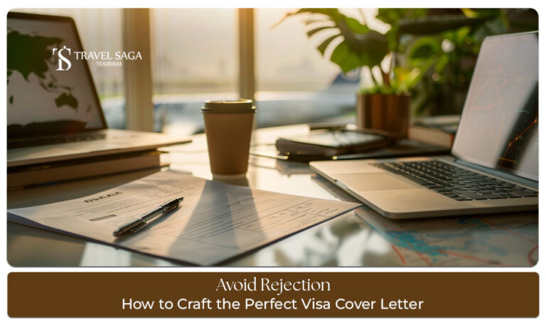 Visa cover letter Blog Banner by Travel Saga Tourism
